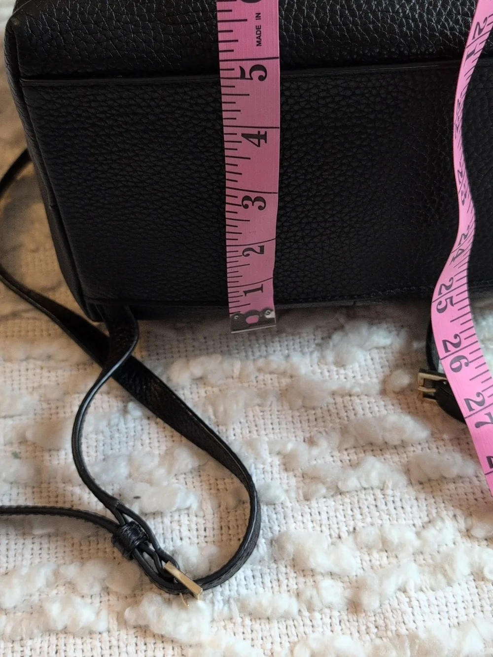 Kate Spade Chester Street Kacy Black Pebbled Leather Backpack Small Adjustable